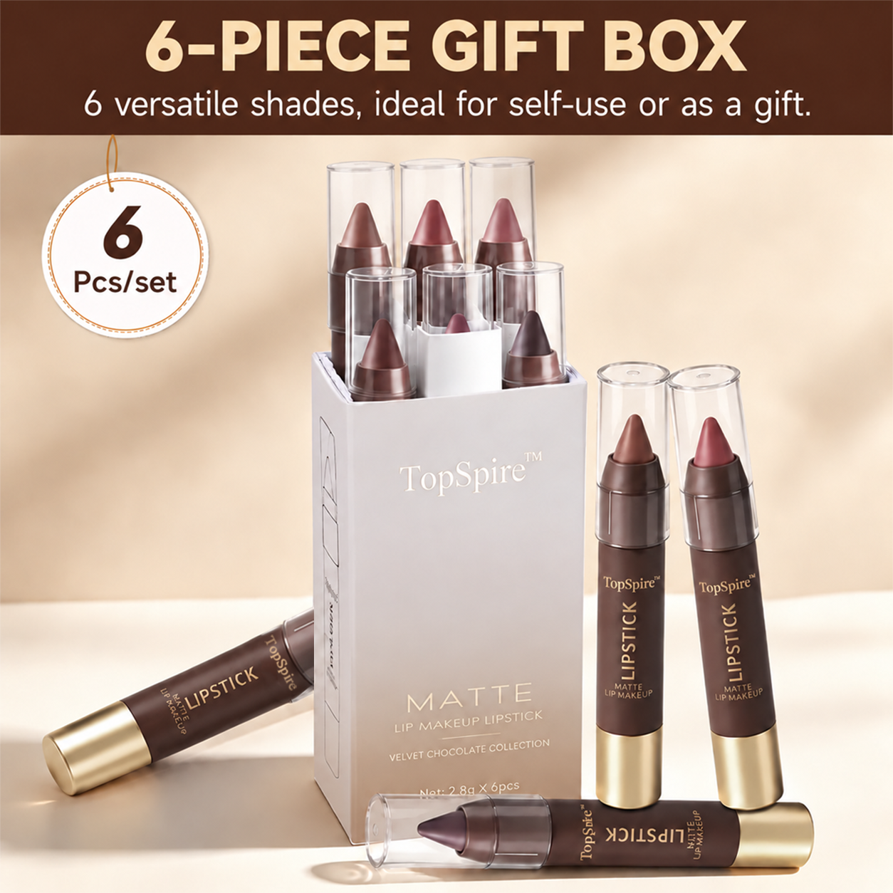Matte Lipstick Set(6PCS)
