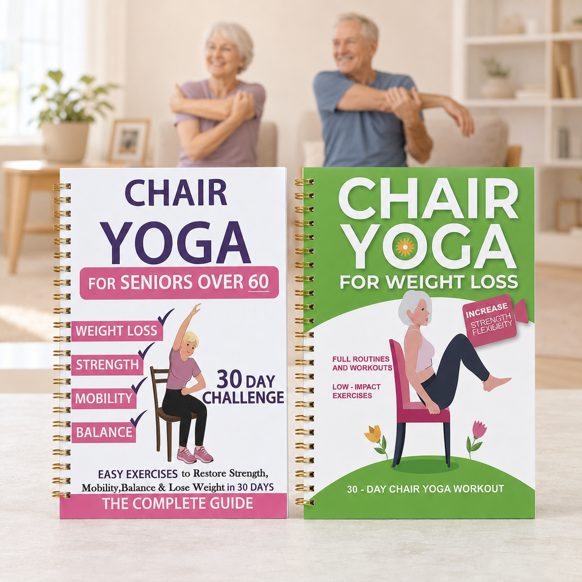 💖Celebrating 100,000+ Happy Customers🔥The Complete Guide to Chair Yoga for Seniors Over 60