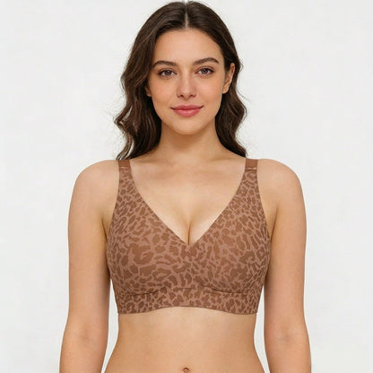 🔥Super Firming Retro Leopard Print Bra | Women Wirefree Bras 👍No More Sagging Breasts