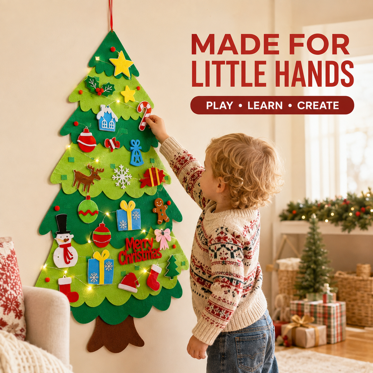 🔥Last Day 50% OFF🎁 - Felt Christmas Tree🎄
