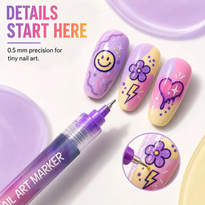 🔥Last Day 50%OFF🎨12 Colors Nail Art Pens Set