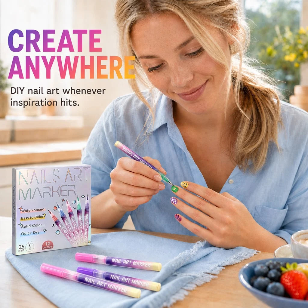 🔥Last Day 50%OFF🎨12 Colors Nail Art Pens Set