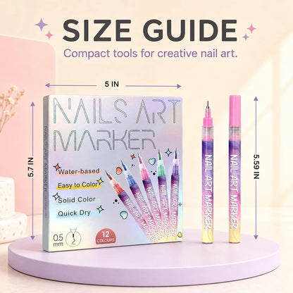 🔥Last Day 50%OFF🎨12 Colors Nail Art Pens Set