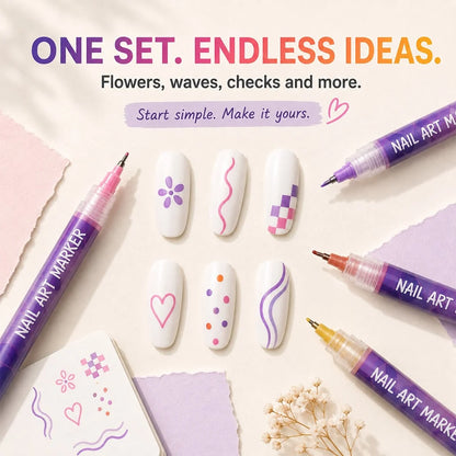 🔥Last Day 50%OFF🎨12 Colors Nail Art Pens Set