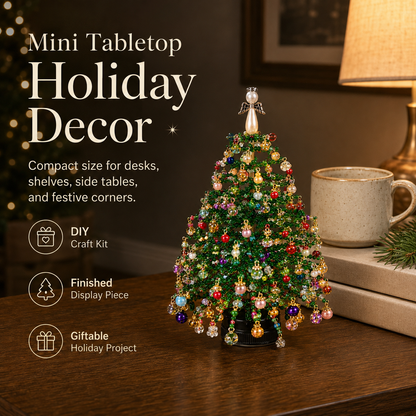 🎄Last Day 49% OFF – ✨ DIY Beaded Christmas Tree Kit – 🎅Create Your Own Sparkling Holiday Decoration