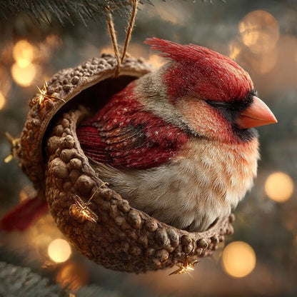 🎁❤️ Forest Animal Acorn Ornaments – Cozy Forest Christmas Ornaments （ 2D ）