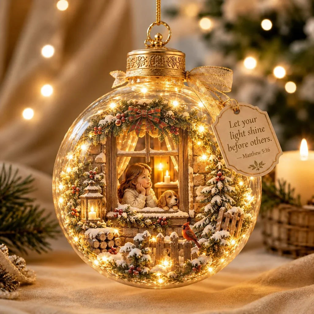🔥Last Day 50% OFF - Illuminated Christian Scripture Keepsake Ornaments