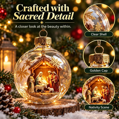 🎄✨ Christian Christmas Ornaments – Jesus & Nativity Scene Hanging Decorations