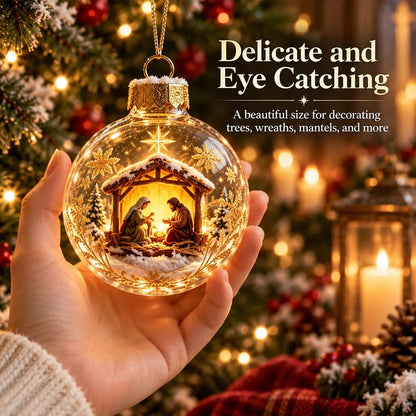 🎄✨ Christian Christmas Ornaments – Jesus & Nativity Scene Hanging Decorations