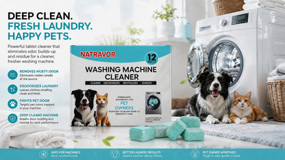 🔥Enjoy 49% OFF today--Washing Machine Cleaner Tablets – Deep Clean Washer Odors, Residue & Pet Hair Buildup