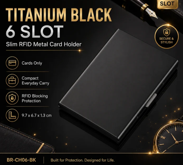 Titanium Black card holder