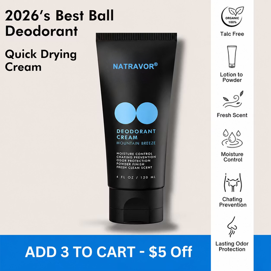 Deodorant Cream Stay Dry, Smell Fresh, Men's Hygiene Cream for Private Parts for Silky Feel | Moisture Control for Gentle Comfort Body Care