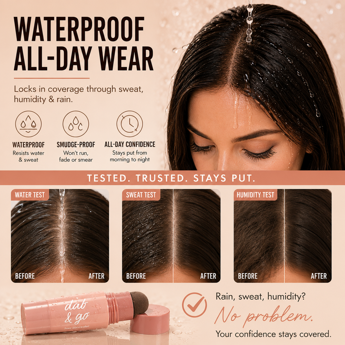 ✨ Instant Hairline Concealer Stick Waterproof Root Cover Up Powder 💖