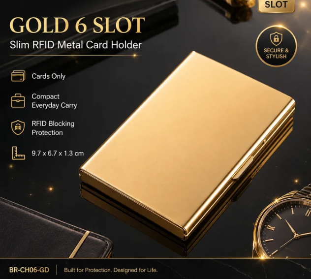 Gold card holder