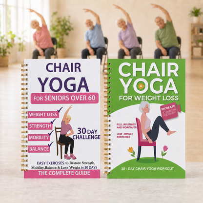💖Celebrating 100,000+ Happy Customers🔥The Complete Guide to Chair Yoga for Seniors Over 60