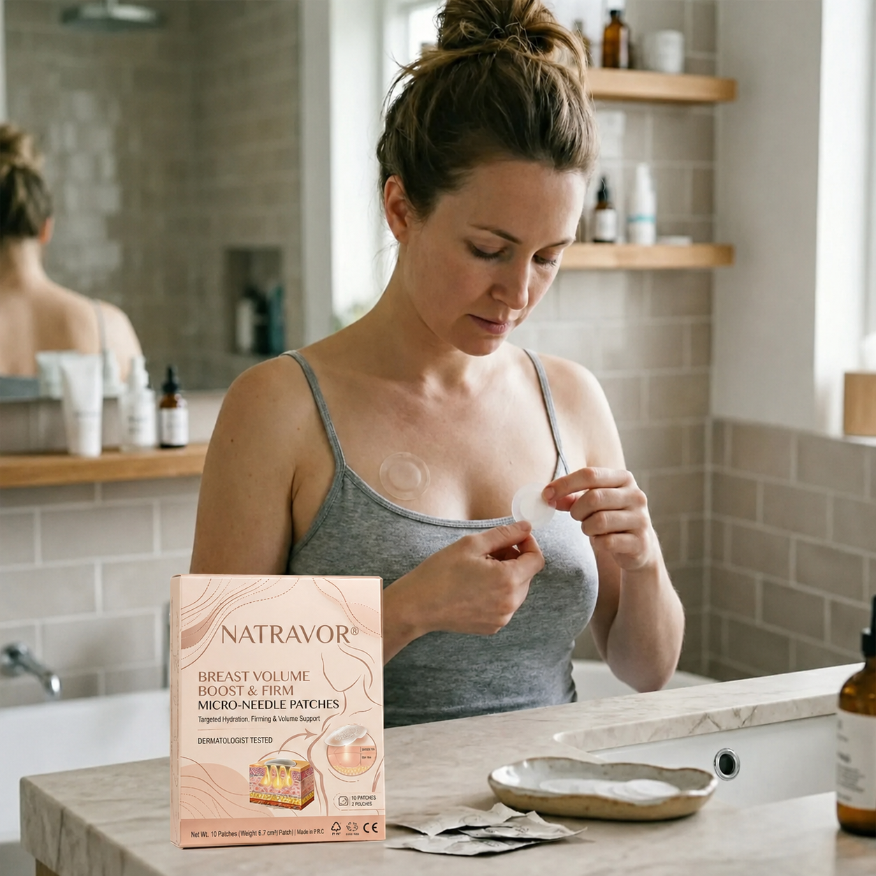 NATRAVOR® Targeted Breast Enhancement Advanced Nano Microneedle Patch