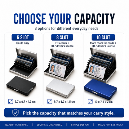 RFID Blocking Metal Card Holder
