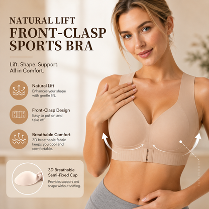 ✨ Front-Closure Posture Bra | Wireless & Breathable ☁️