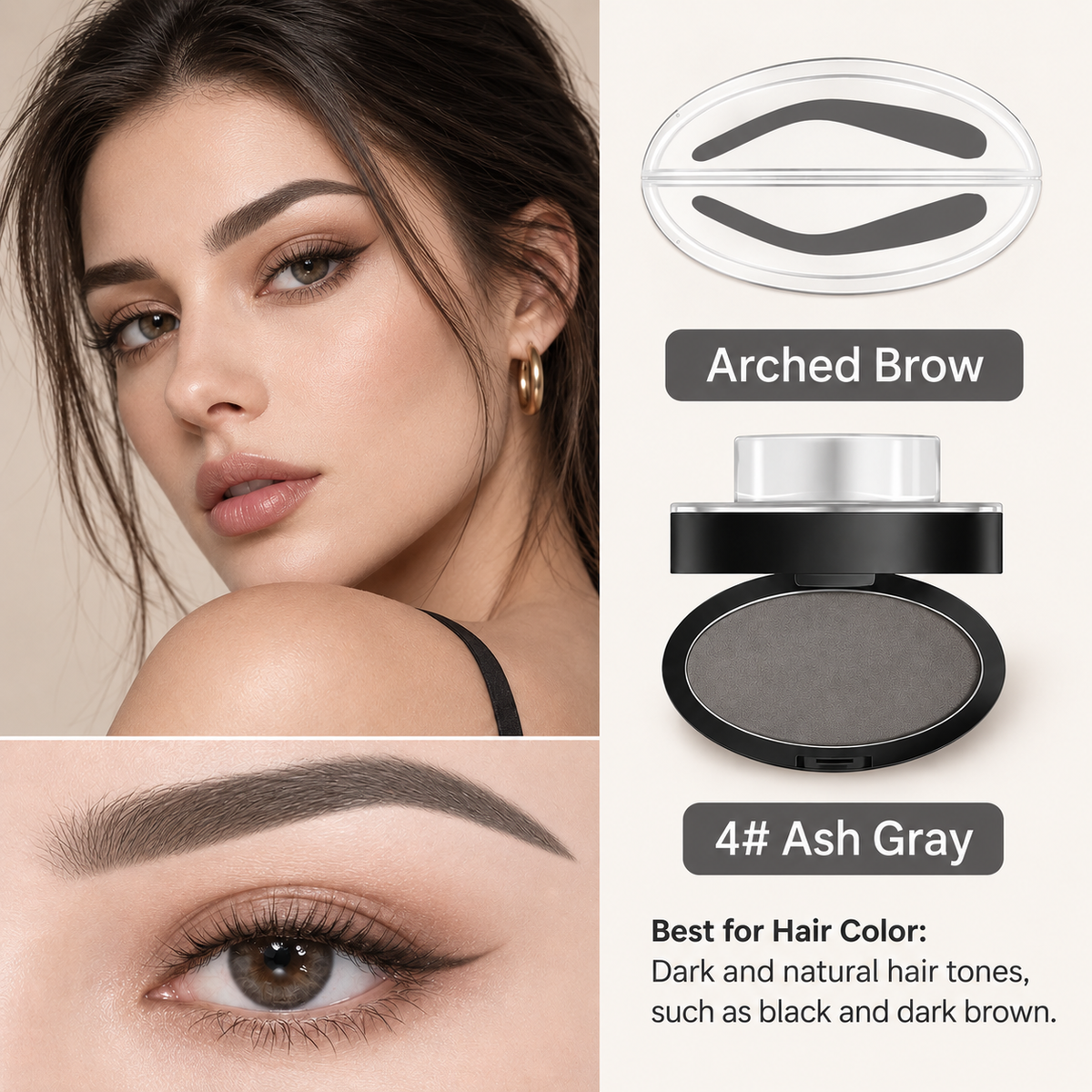 5-Second Brow Stamp Kit – Natural, Fuller-Looking Brows