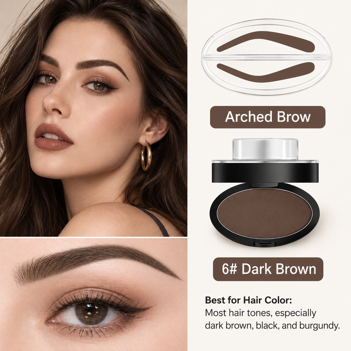 5-Second Brow Stamp Kit – Natural, Fuller-Looking Brows