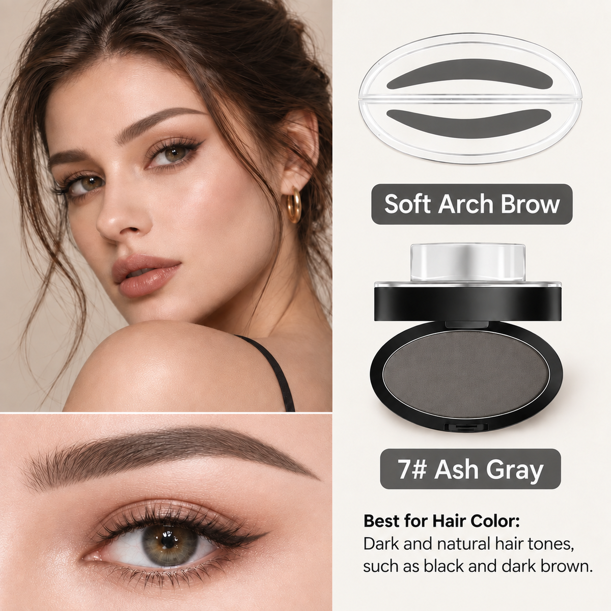 5-Second Brow Stamp Kit – Natural, Fuller-Looking Brows
