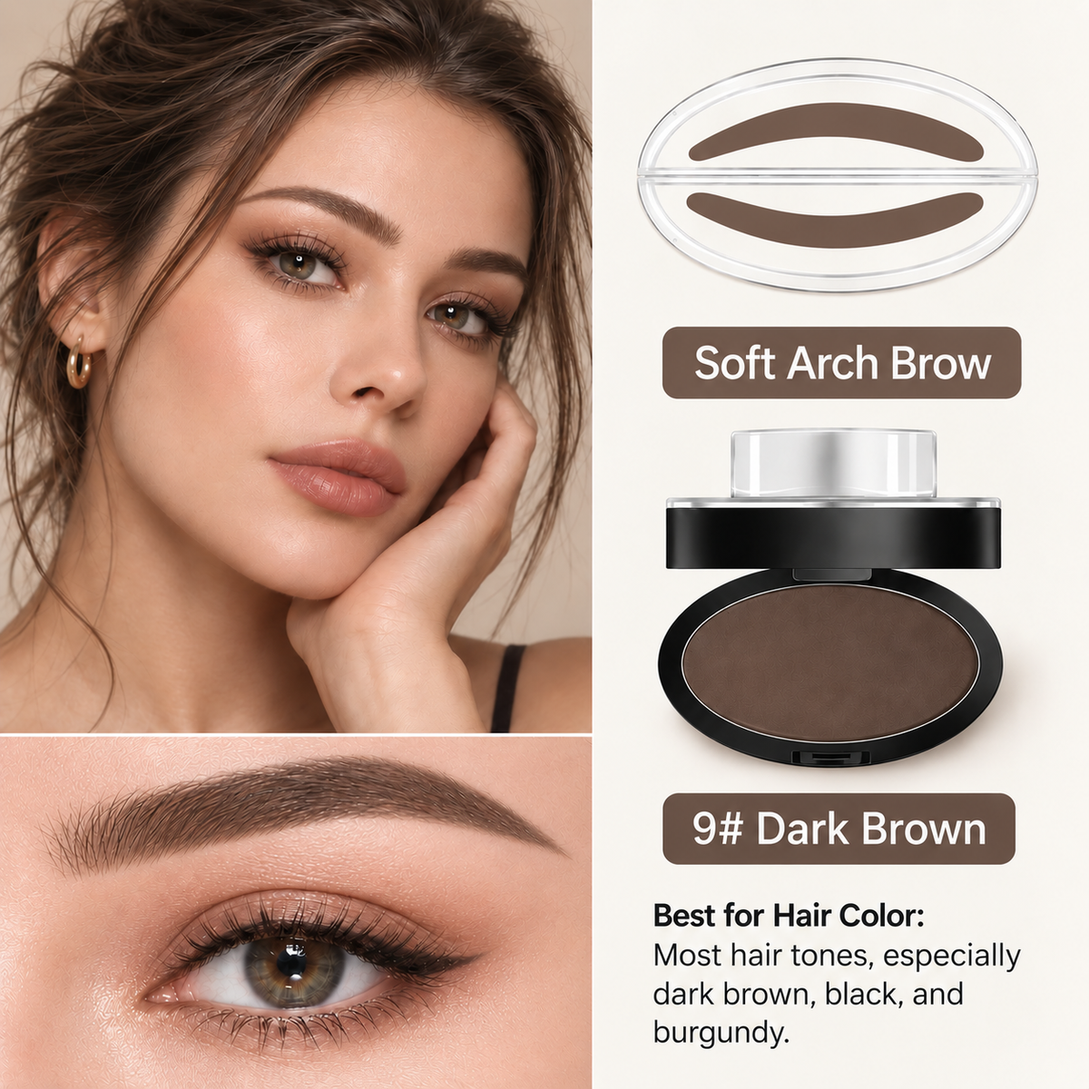 5-Second Brow Stamp Kit – Natural, Fuller-Looking Brows