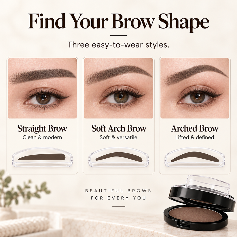 5-Second Brow Stamp Kit – Natural, Fuller-Looking Brows