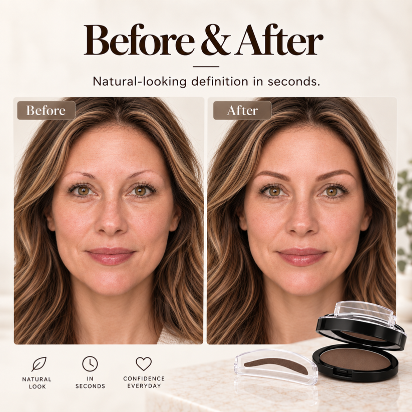5-Second Brow Stamp Kit – Natural, Fuller-Looking Brows
