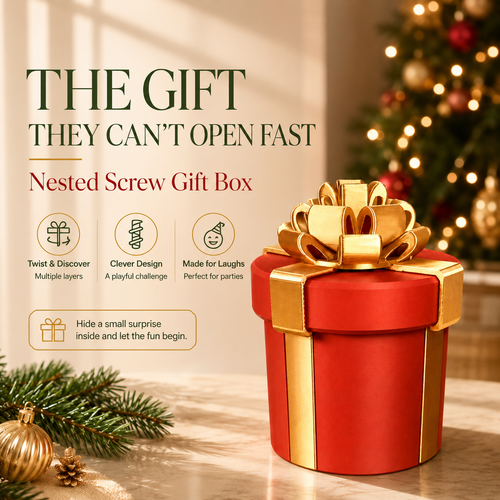 🔥Last Day 49% OFF - Annoying Nested Screw Gift Box🎁