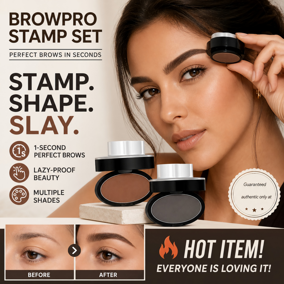 Perfect Brows in Seconds-5-Second Brow Stamp Kit