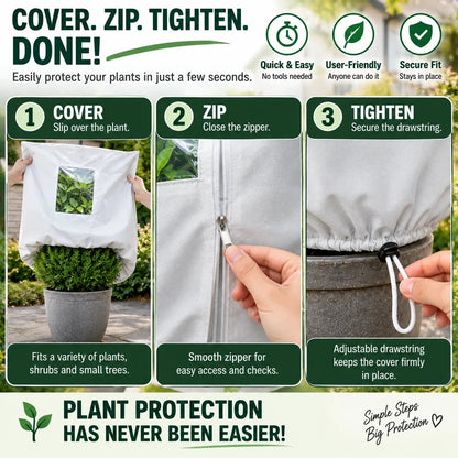 🔥Last Day 60% OFF🌿 WINTER GARDEN ESSENTIAL | Plant Frost Protection Cover – Breathable Reusable Cover for Shrubs, Pots & Young Trees