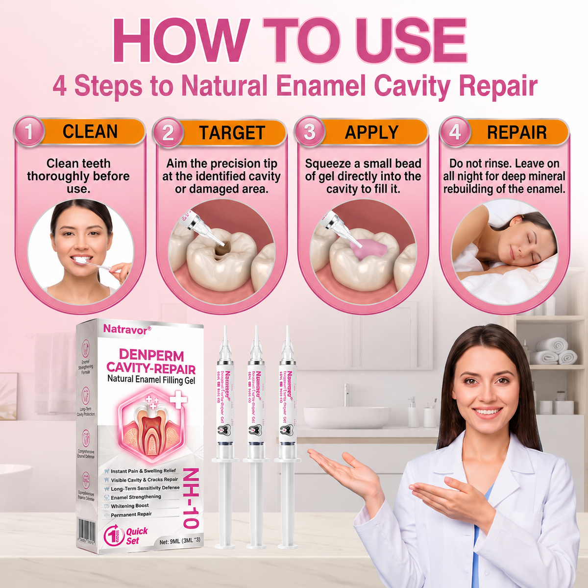 🇺🇸Natravor® DenPerm Cavity-Repair Natural Enamel Filling Gel