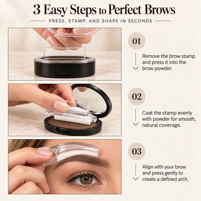 How to use brow stamp